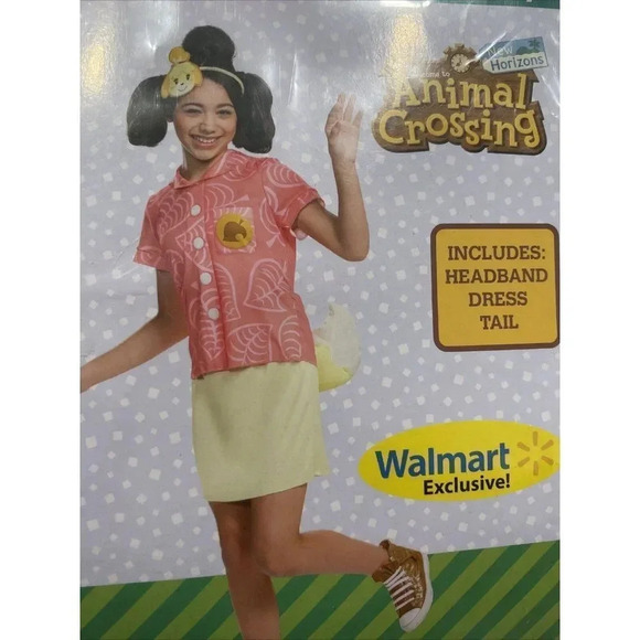 Animal Crossing Isabelle New Horizons Girls L (12-14) Halloween Costume NEW - Picture 1 of 5